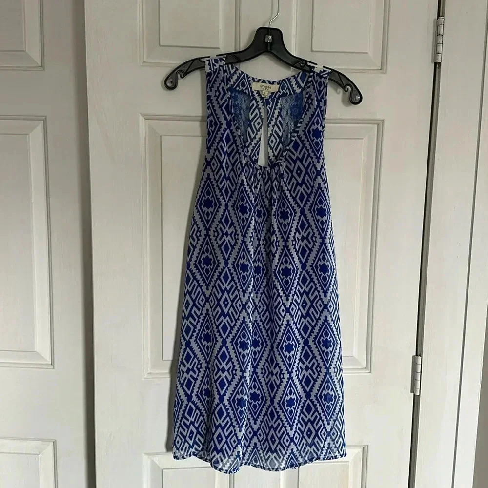 Umgee Blue and white dress size small